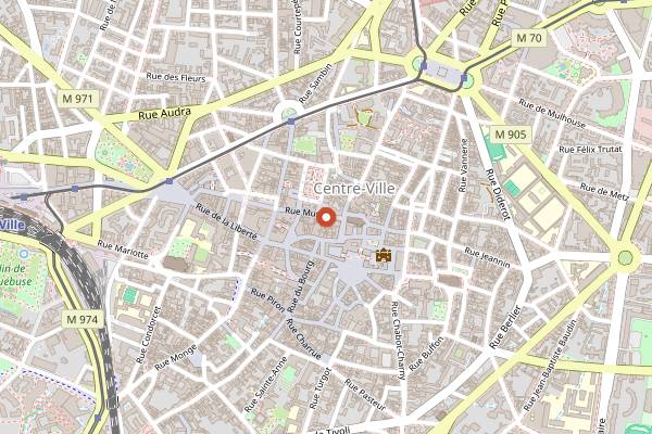 Map showing Dr Wine in Dijon