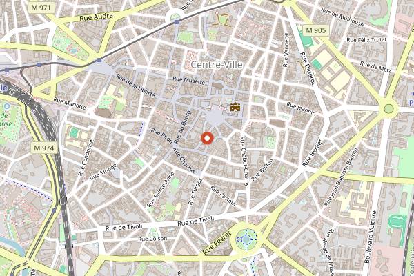 Map showing Valentine et Hugo in Dijon