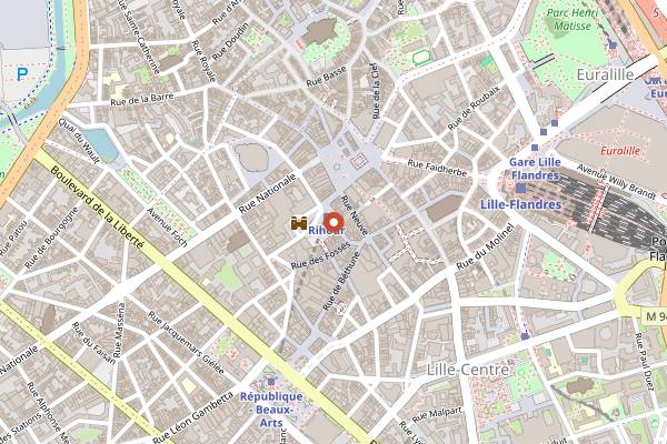 Map showing Mamatte in Lille