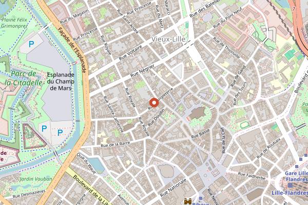 Map showing Oxalis et Bergamote in Lille