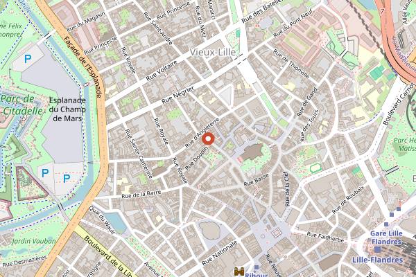 Map showing La Planque in Lille