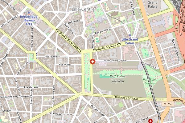 Map showing Le Bistrot de St-So in Lille
