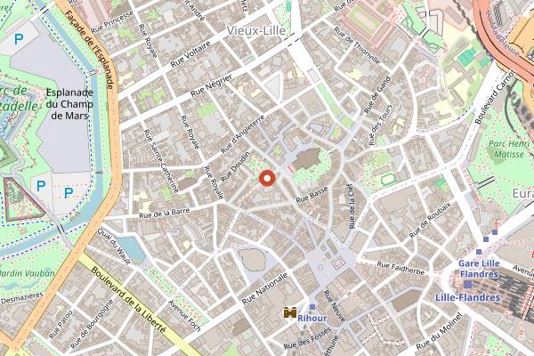 Map showing Le Noao in Lille