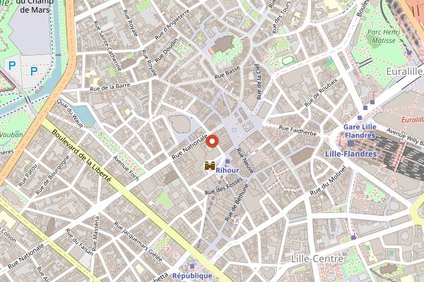 Map showing Emilie and the Cool Kids in Lille