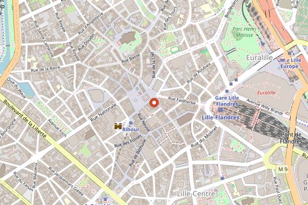Map showing We Are Ara in Lille
