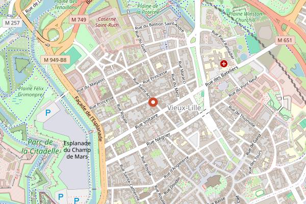Map showing Arancini Lovers in Lille
