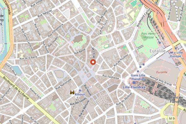Map showing Bernard et Léon in Lille