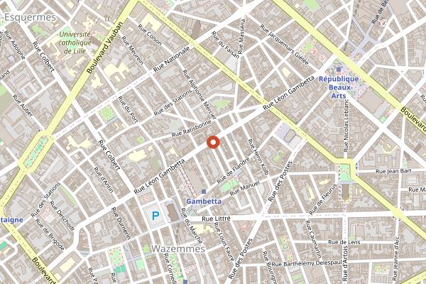 Map showing Kiff-Kiff in Lille