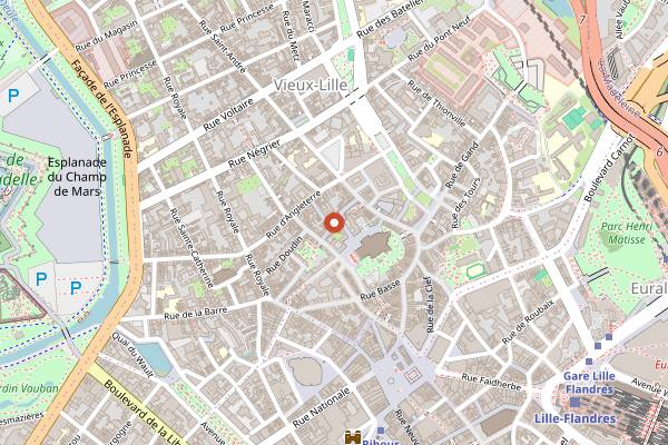 Map showing Tamper! Espresso Bar in Lille
