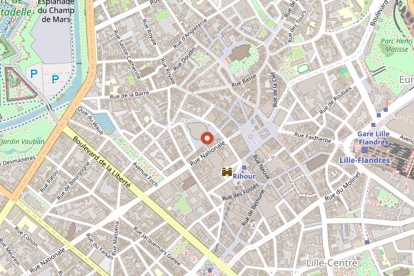 Map showing Habari in Lille