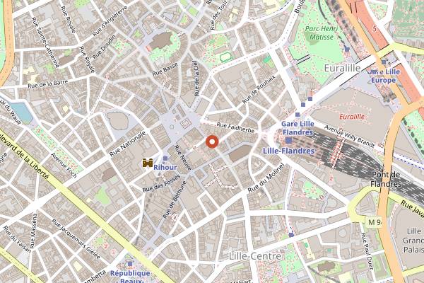 Map showing Aokamo in Lille