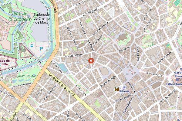 Map showing Bloempot in Lille