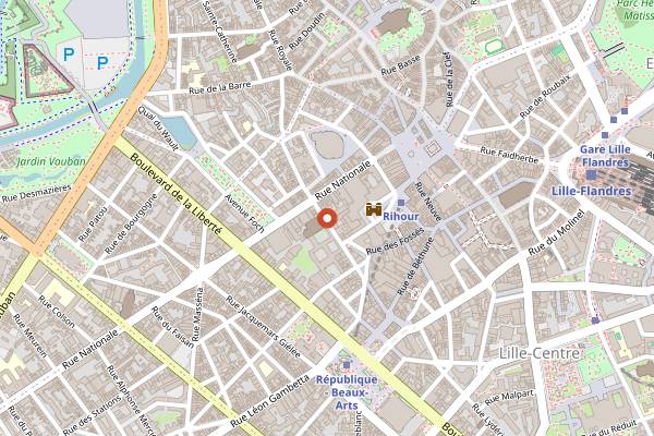 Map showing Ginko in Lille