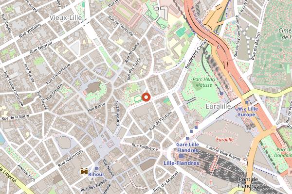 Map showing Le Jane in Lille