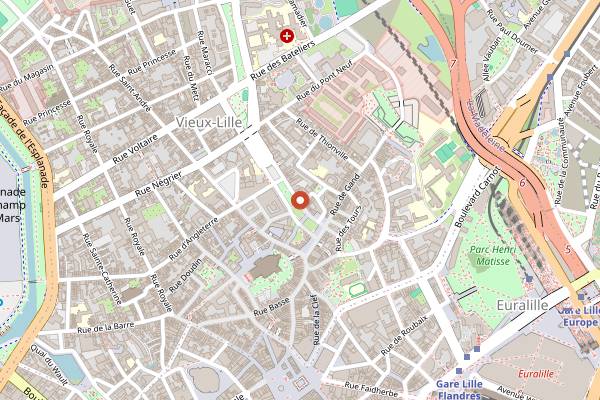 Map showing Le Restaurant du Cerisier in Lille