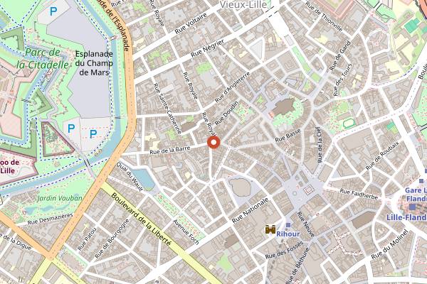 Map showing Maloot in Lille