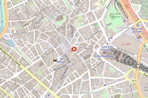 Map showing The View in Lille