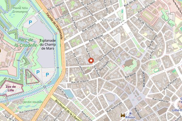 Map showing Le 49R in Lille