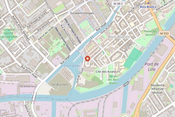 Map showing Les Sales Mômes in Lille