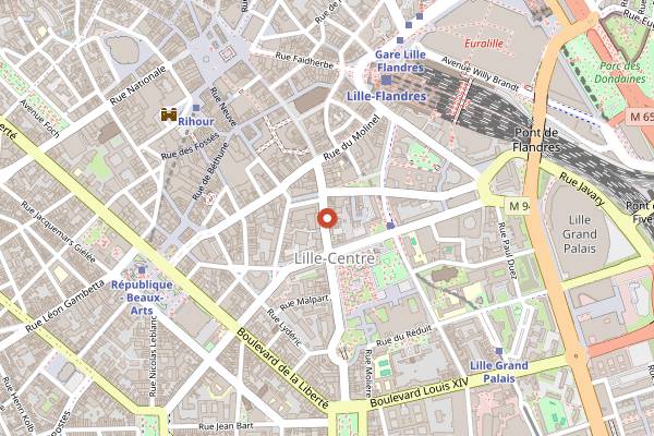 Map showing Michel in Lille