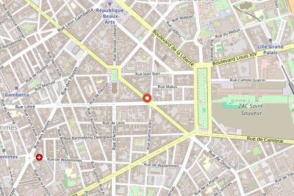 Map showing Pickles in Lille