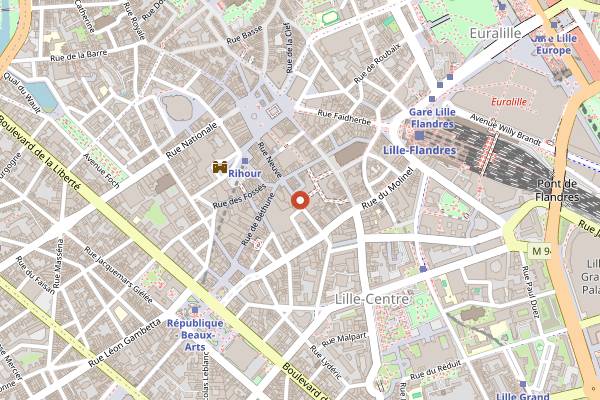 Map showing Kitchen Market in Lille