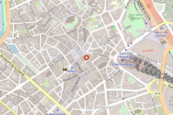 Map showing Le Présentoir in Lille