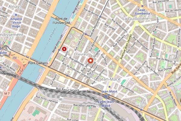 Map showing Antoinette Pain et Brioche in Lyon