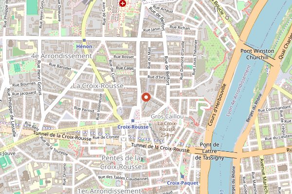 Map showing Bouillet in Lyon