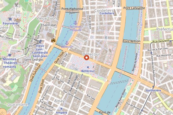 Map showing Pignol in Lyon
