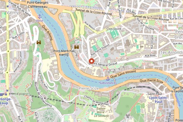 Map showing Abstract in Lyon