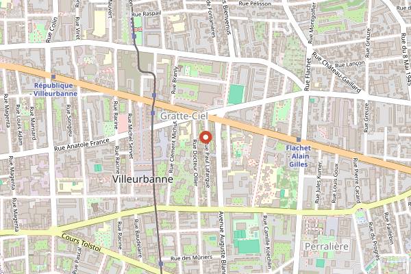 Map showing Bieristan in Lyon