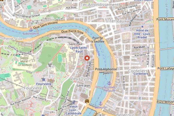 Map showing Cigale in Lyon