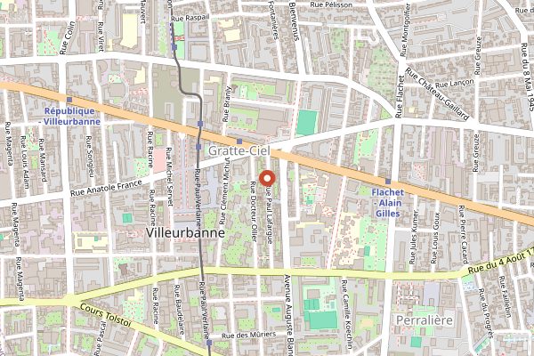 Map showing Bieristan in Lyon