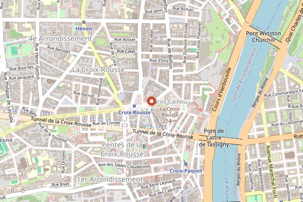 Map showing La Soiffe in Lyon