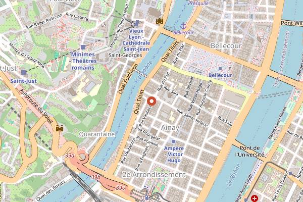 Map showing Arsene in Lyon