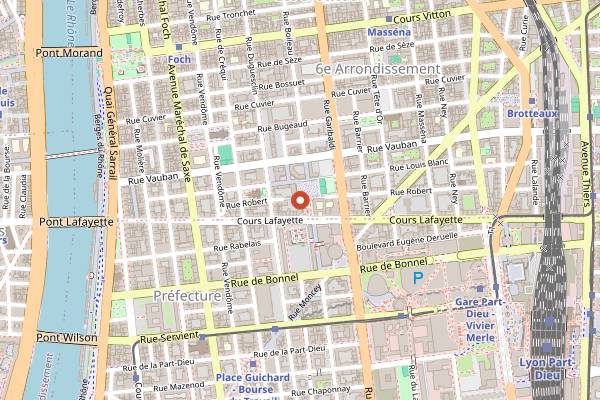 Map showing Ayla in Lyon