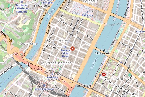 Map showing L'Etabli in Lyon