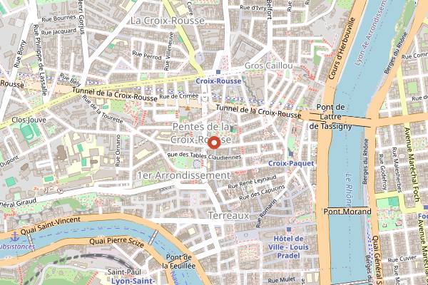 Map showing Zoi Patisserie in Lyon
