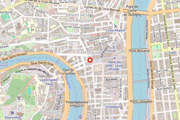 Map showing Diploid Coffee in Lyon