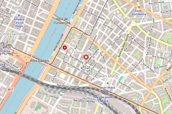 Map showing Magma Coffee Shop in Lyon