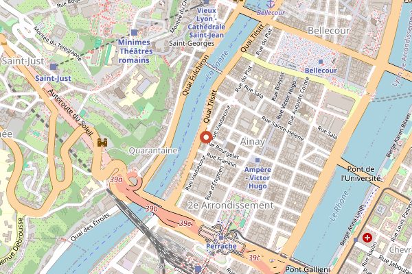Map showing Cafe-Comptoir Abel in Lyon