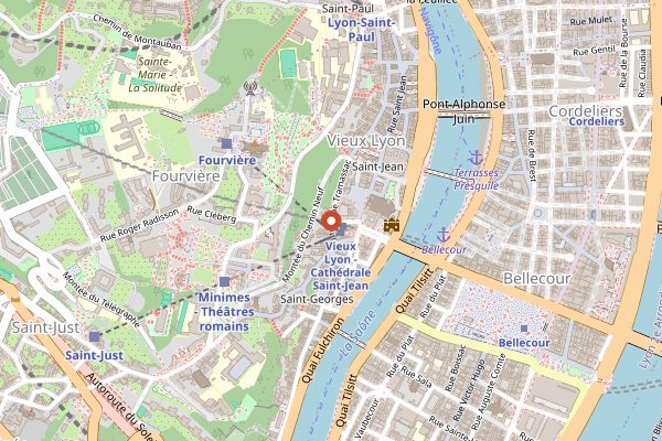 Map showing Daniel et Denise Saint-Jean in Lyon