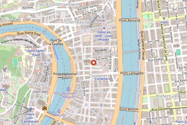 Map showing Le Musee in Lyon