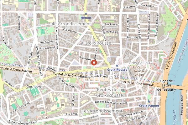 Map showing Le Plato in Lyon
