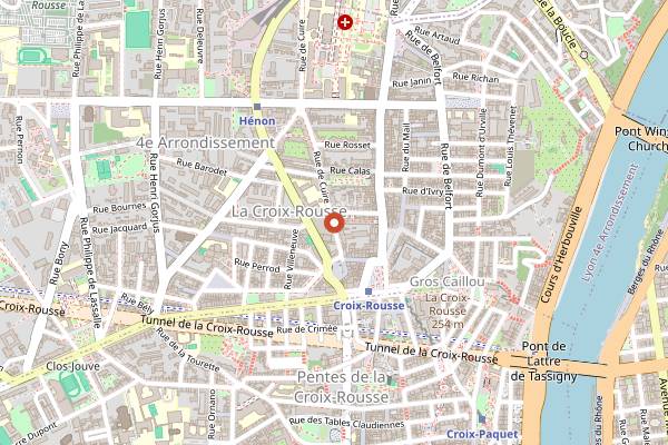 Map showing L'Oiseau Perche in Lyon