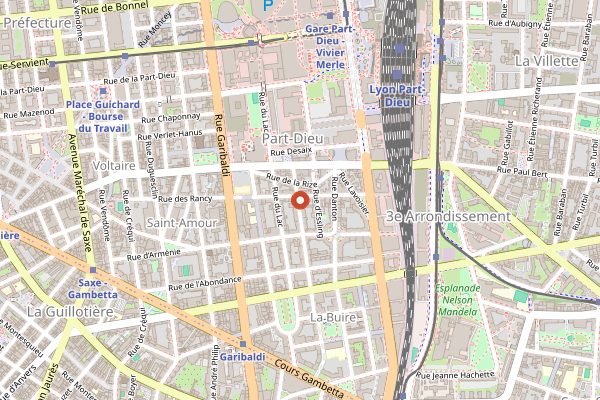 Map showing Petit Ogre in Lyon