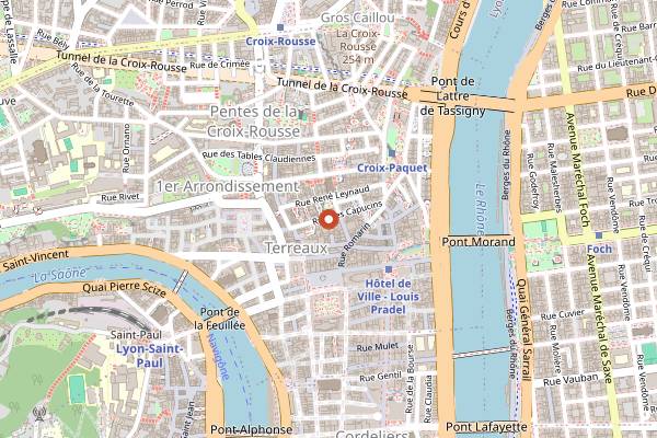 Map showing Celsius Roasters in Lyon