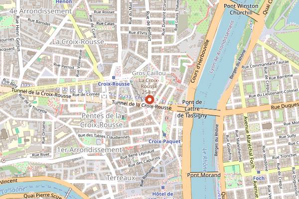 Map showing Kaffa Roasters in Lyon
