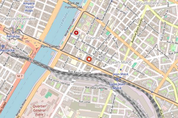 Map showing Loutsa Torrefacteur in Lyon